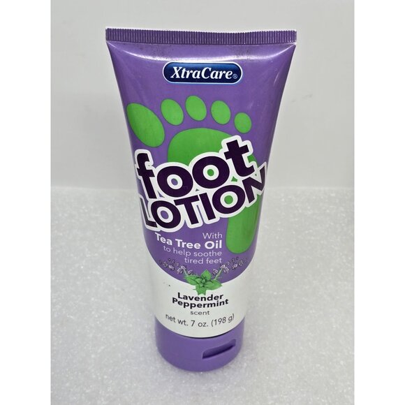 XtraCare Foot Lotion With Tea Tree Oil Lavender Peppermint Scent 7 Oz - Picture 1 of 1